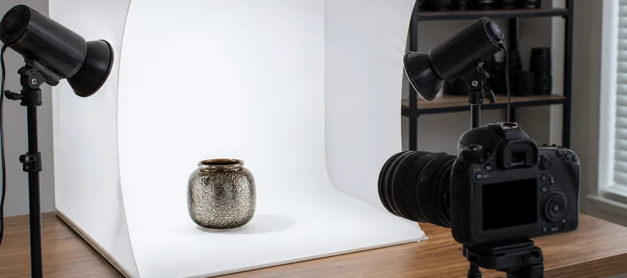 Foto-Backdrop und Mini-Studio fuer Digitalkamera selbst erschaffen
