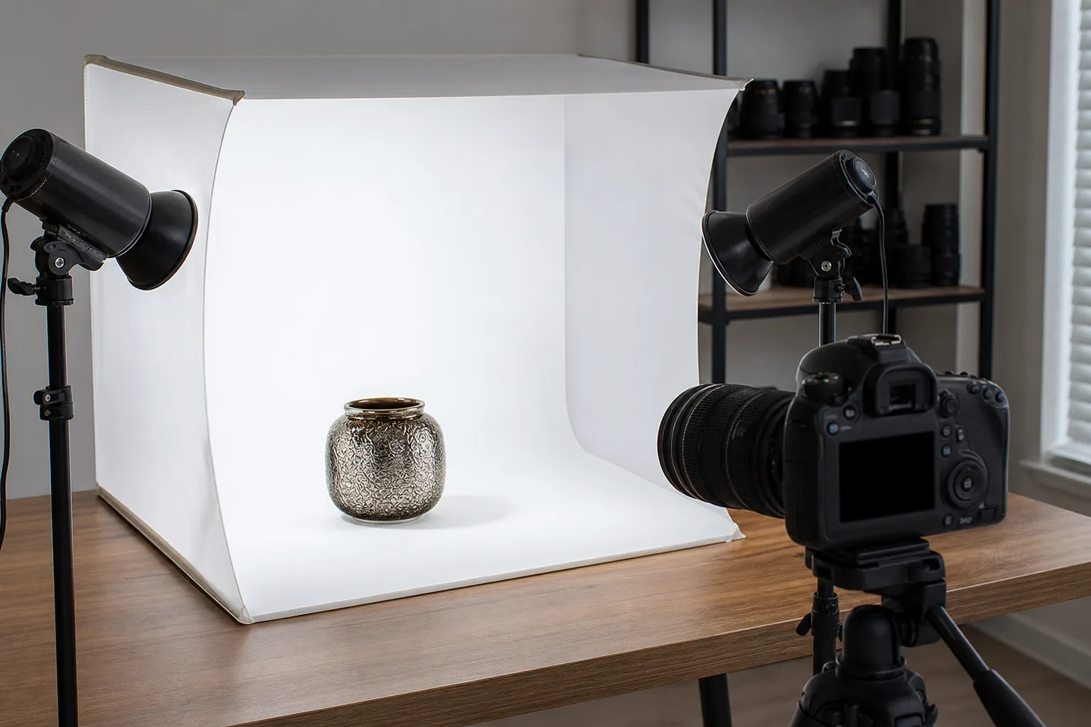 Foto-Backdrop und Mini-Studio fuer Digitalkamera selbst erschaffen