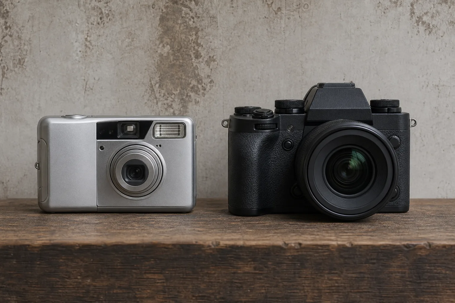 Retro vs. Hightech: Digitalkamera-Nostalgie und moderne Aesthetik
