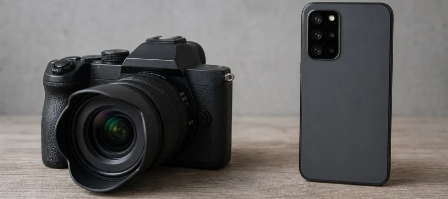 Vorteile einer Digitalkamera gegenueber Smartphone-Kamera beim Kauf