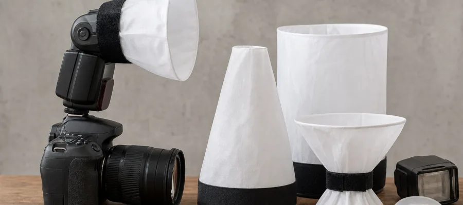 Digitalkamera: DIY-Lichtformer und Blitzmodifikatoren fuer bessere Beleuchtung